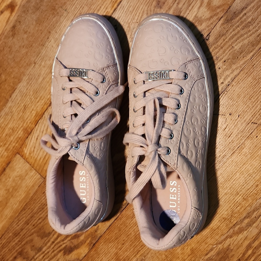 Pink Guess Sneakers Size 8.5